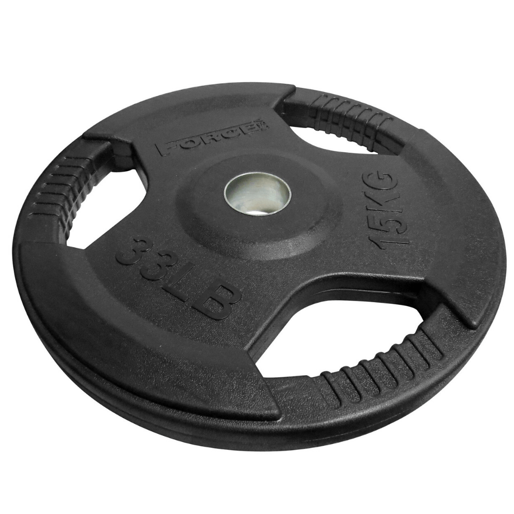 Weighted Basbealls Force USA Rubber Coated 51mm Olympic Weight Plates (Sold individually ...