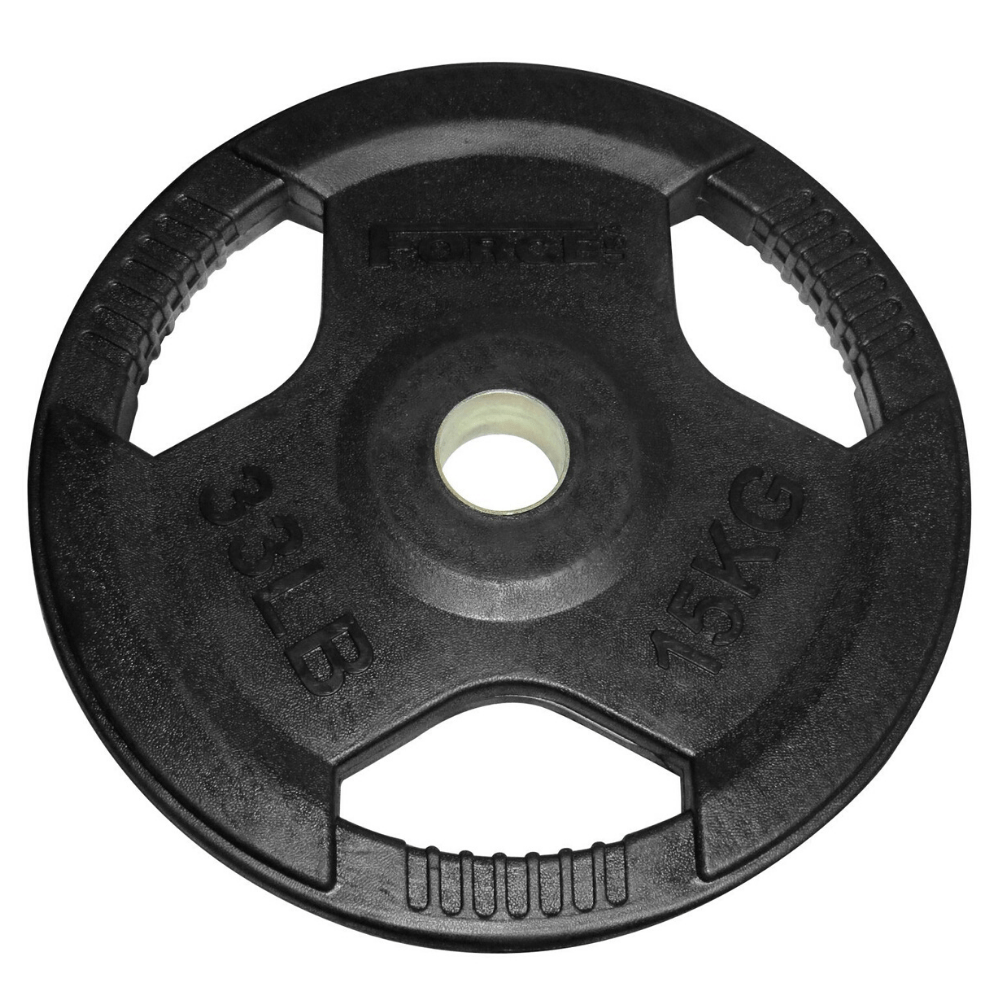 Weighted Basbealls Force USA Rubber Coated 51mm Olympic Weight Plates (Sold individually ...