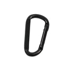 Force USA Oval Black Carabiner (Set of 8)