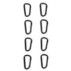 Force USA Oval Black Carabiner (Set of 8)